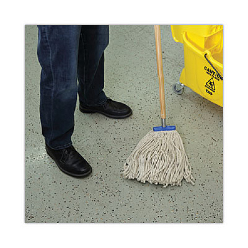 Boardwalk Cut-End Lie-Flat Wet Mop Head, Cotton, 16 oz, White, 12/Carton (716CCT)
