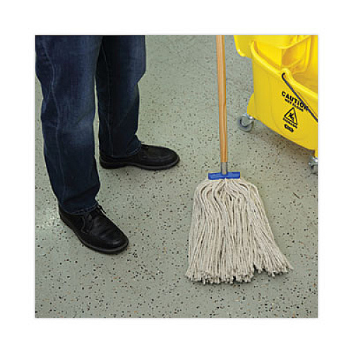 Boardwalk Cut-End Lie-Flat Wet Mop Head, Cotton, 24 oz, White (724CEA)