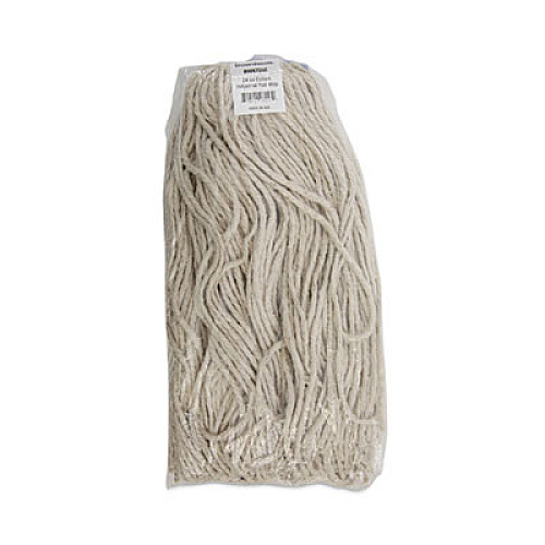 Boardwalk Cut-End Lie-Flat Wet Mop Head, Cotton, 24 oz, White (724CEA)