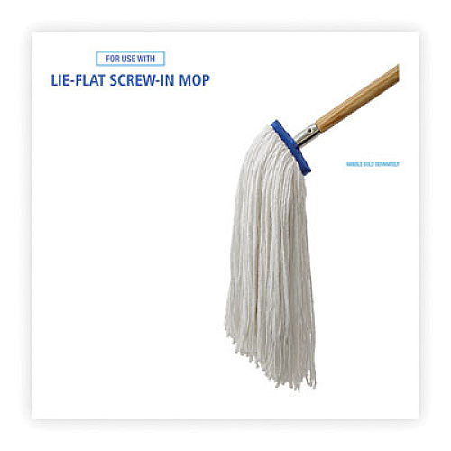Boardwalk Cut-End Lie-Flat Wet Mop Head, Rayon, 24 oz, White, 12/Carton (724RCT)
