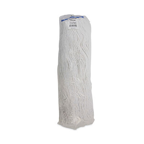 Boardwalk Mop Head, Economical Lie-Flat Head, Rayon Fiber, 32 oz, White, 12/Carton (732R)