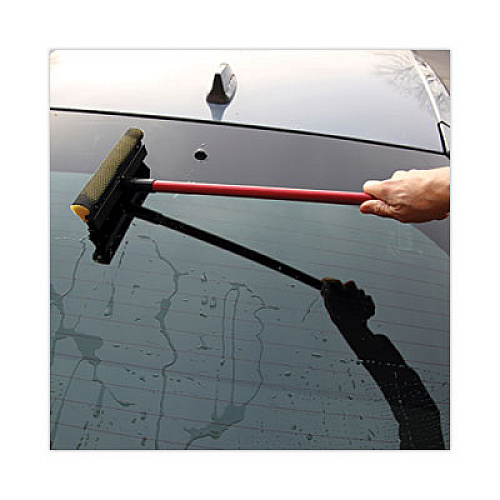 Boardwalk General-Duty Squeegee, 8" Wide Blade, Black/Red, 21" Handle (824)