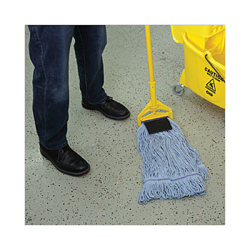 Boardwalk Mop Head, Loop-End, Cotton with Scrub Pad, Large, 12/Carton (903BL)