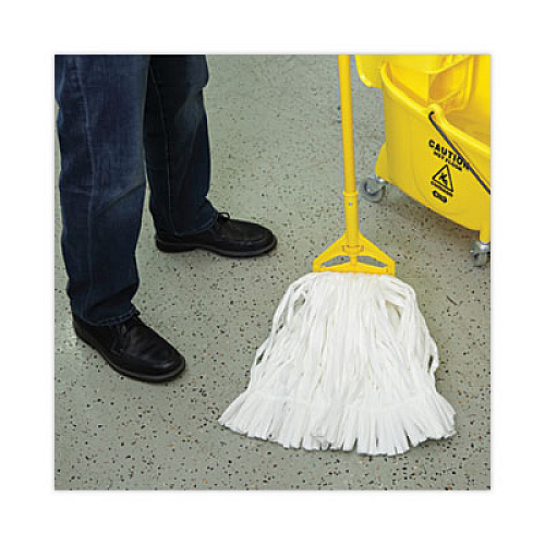 Boardwalk Mop Head, Looped, Enviro Clean With Tailband, Cotton/Synthetic, Medium, White, 12/Carton (8002)