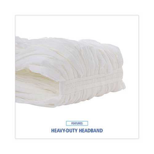 Boardwalk Mop Head, Looped, Enviro Clean With Tailband, Cotton/Synthetic, Medium, White, 12/Carton (8002)