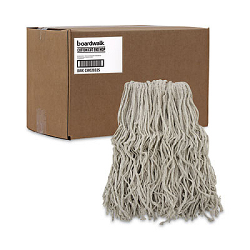 Boardwalk Cotton Mop Head, Cut-End, #32, White, 12/Carton (CM02032S)