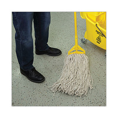 Boardwalk Mop Head, Cotton, Cut-End, White, 4-Ply, 32 oz, 12/Carton (CM20032)