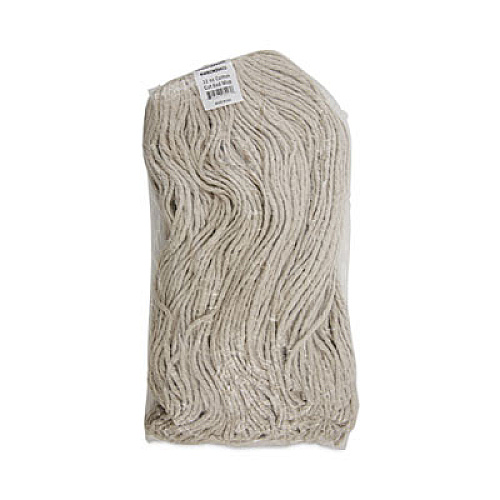 Boardwalk Mop Head, Cotton, Cut-End, White, 4-Ply, 32 oz, 12/Carton (CM20032)