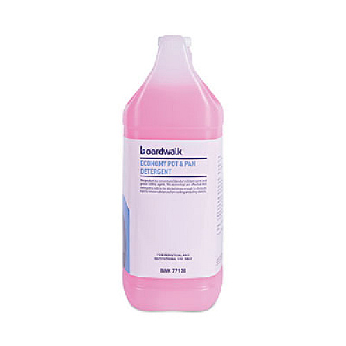 Boardwalk Industrial Strength Pot and Pan Hand Dishwashing Detergent, Herbal Scent, 1 gal Bottle (77128EA)