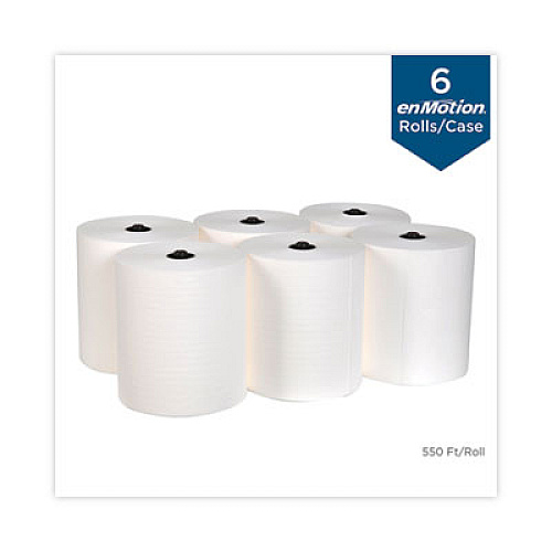 Georgia Pacific Professional enMotion Flex Paper Towel Roll, 1-Ply, White, 8.2" x 550 ft, 6 Rolls/Carton (89720)