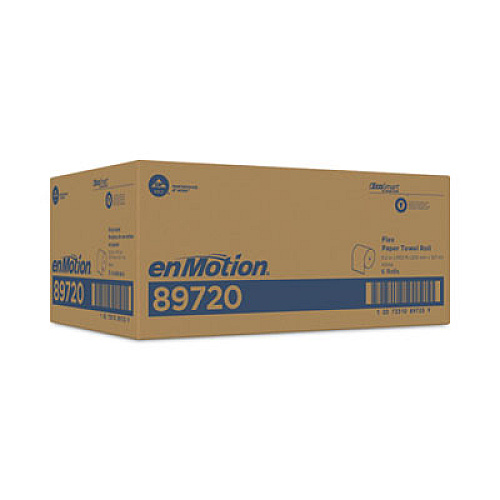 Georgia Pacific Professional enMotion Flex Paper Towel Roll, 1-Ply, White, 8.2" x 550 ft, 6 Rolls/Carton (89720)