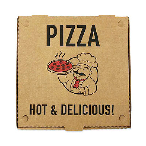 BluTable Pizza Boxes , 16 x 16 x 2, Brown, Paper, 50/Pack (661631253342)