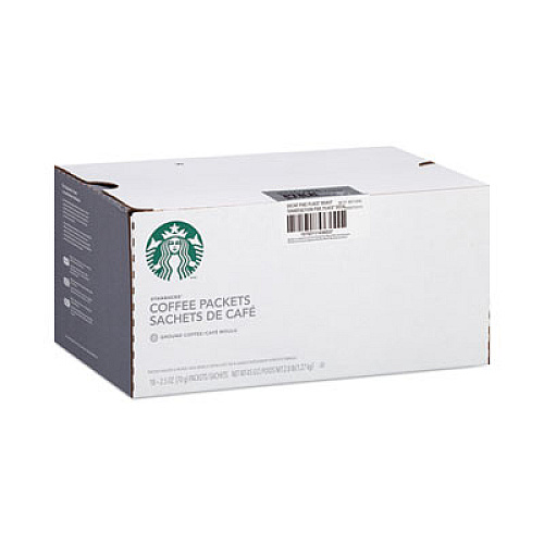 Starbucks Coffee, Pike Place Decaf, 2.5 oz Packet, 72/Carton (11023061CT)