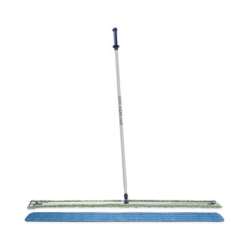Bona SuperCourt Athletic Floor Care System, 60" Microfiber Head, 66" Silver/Blue Aluminum Handle (WM710013471)