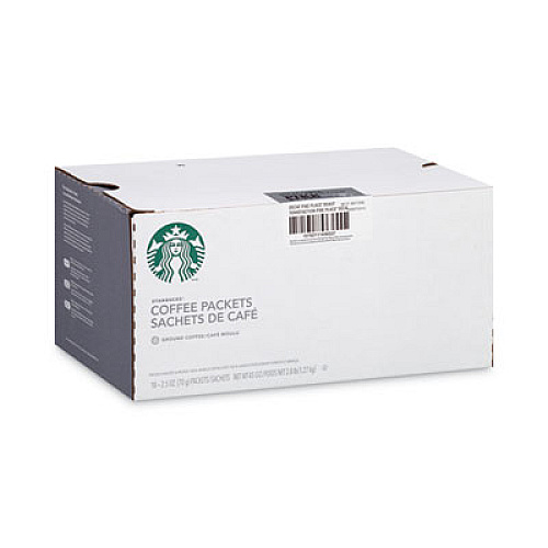 Starbucks Coffee, Pike Place Decaf, 2.5 oz Packet, 18/Box (11023061)