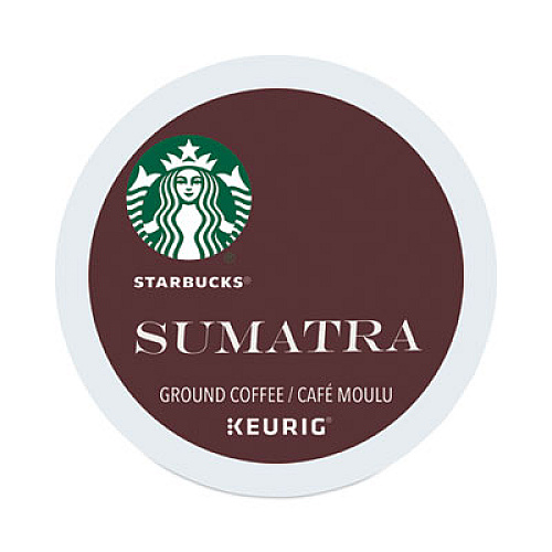 Starbucks Sumatra Coffee K-Cups, Sumatra, 0.4 oz K-Cup, 24/Box (12565254)