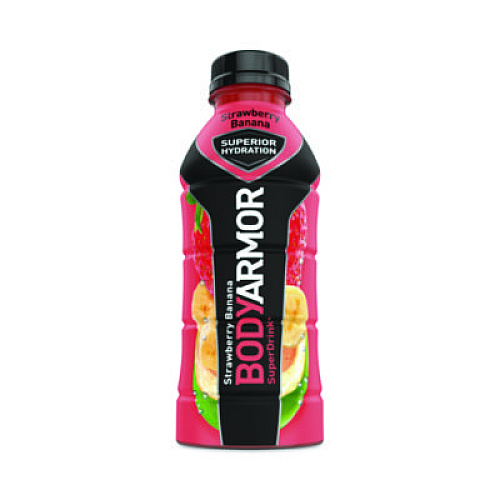 BodyArmor SuperDrink Sports Drink, Strawberry Banana, 16 oz Bottle, 12/Pack (10000314)