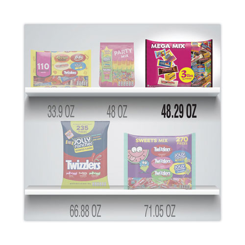 Mega Mix Chocolate and Sweets Assortment, 135 Individually Wrapped Chocolates/Candies (HEC93958)