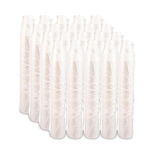 Dart Foam Drink Cups, Tapered Bottom, 32 oz, White, 25/Bag, 20 Bags/Carton (32AJ32)