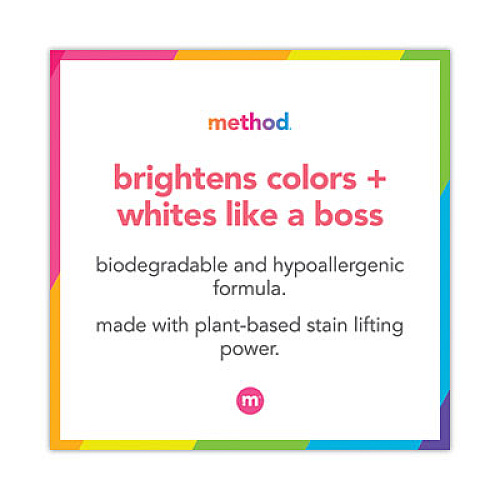 Method 4X Concentrated Laundry Detergent, Beach Sage, 53.5 oz Bottle, 4/Carton (01489)