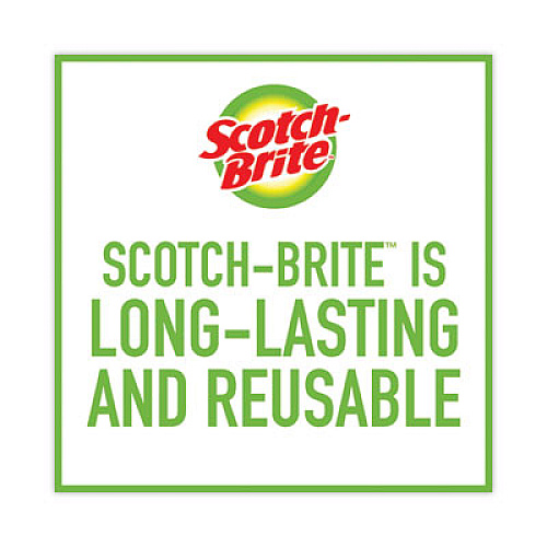Scotch-Brite Metal Scrubbing Pads, 2.25 x 2.75, Silver, 3/Pack, 8 Packs/Carton (214C)