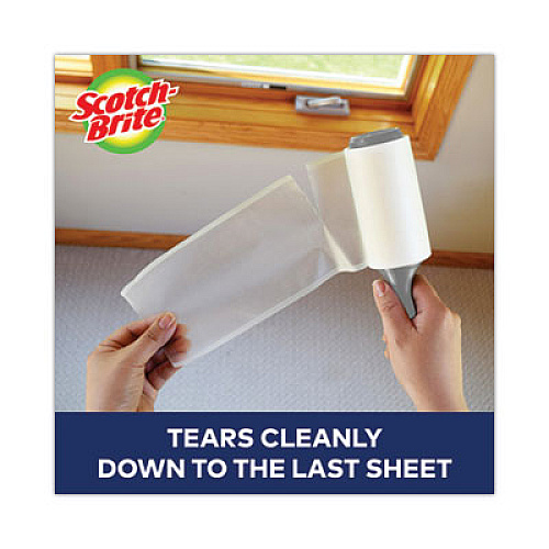 Scotch-Brite 50% Stickier Lint Roller, 48 Sheets/Roll (830RS48)