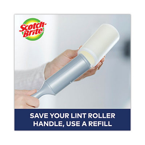 Scotch-Brite 50% Stickier Lint Roller, 48 Sheets/Roll (830RS48)