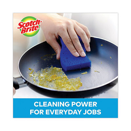 Scotch-Brite Non-Scratch Multi-Purpose Scrub Sponge, 4.4 x 2.6, 0.8" Thick, Blue, 9/Pack (5295)