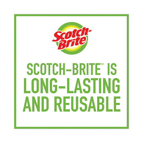 Scotch-Brite Heavy-Duty Scouring Pad, 3.8 x 6, Green, 10/Carton (22310CT)