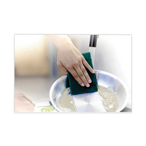 Scotch-Brite Heavy-Duty Scouring Pad, 3.8 x 6, Green, 10/Carton (22310CT)