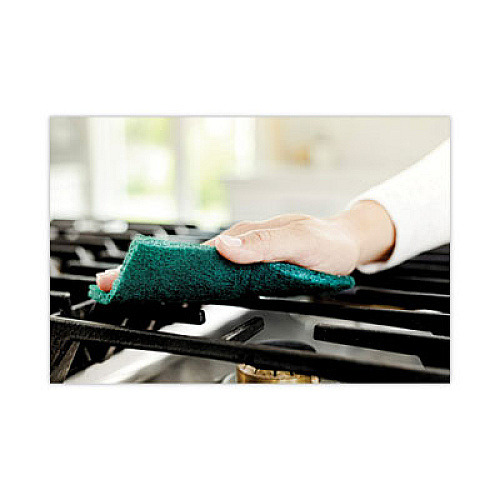 Scotch-Brite Heavy-Duty Scouring Pad, 3.8 x 6, Green, 10/Carton (22310CT)