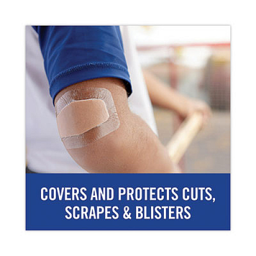 3M Nexcare Waterproof, Clear Bandages, Assorted Sizes, 50/Box (43250)