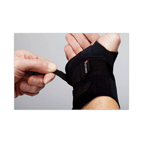FUTURO Energizing Wrist Support, Small/Medium, Fits Right Wrists 5.5" to 6.75", Black, 12/Carton (48400ENCT)