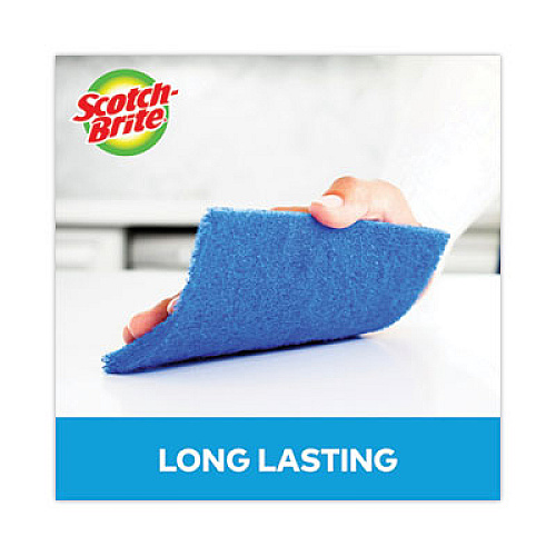 Scotch-Brite Non-Scratch Scour Pads, 3 x 6, Blue, 10/Carton (62310)