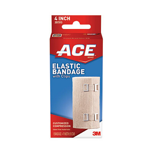 ACE Elastic Bandage with E-Z Clips, 4 x 64 (207313)