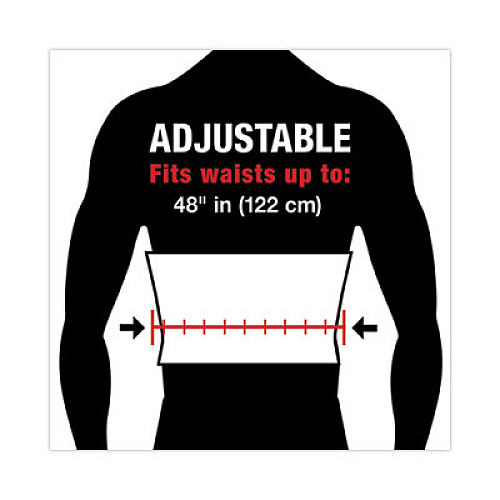 ACE Work Belt with Removable Suspenders, One Size Fits All, Up to 48" Waist Size, Black (208605)