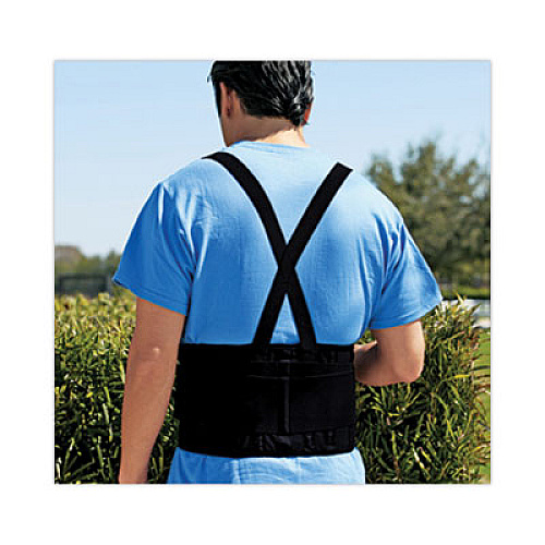 ACE Work Belt with Removable Suspenders, One Size Fits All, Up to 48" Waist Size, Black (208605)
