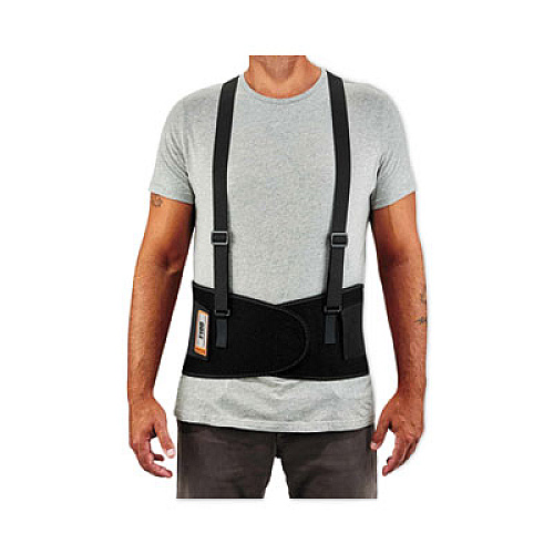 ergodyne ProFlex 100 Economy Spandex Back Support Brace, 3X-Large, 46" to 52" Waist, Black (11387)