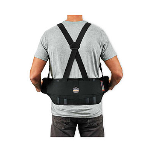 ergodyne ProFlex 1625 Elastic Back Support Brace, Medium, 30" to 34" Waist, Black (11113)