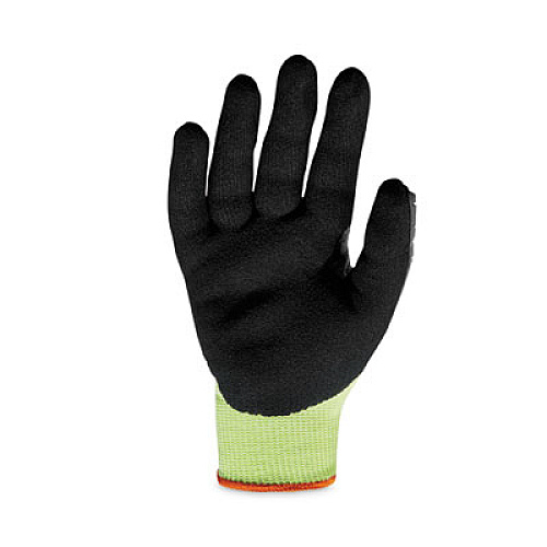 ergodyne ProFlex 7141 ANSI A4 DIR Nitrile-Coated CR Gloves, EN388: 4X42DP, 9" Long, Large, Lime, Pair (17914)