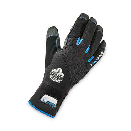ergodyne ProFlex 818WP Thermal WP Gloves with Tena-Grip, EN388: 3423X, 9" Long, XX-Large, Black, Pair (17386)