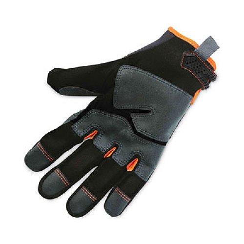 ergodyne ProFlex 810 Reinforced Utility Gloves, EN388: 3121X, 9" Long, Medium, Black, Pair (17223)