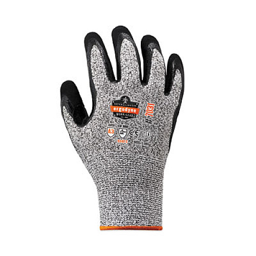ergodyne ProFlex 7031 ANSI A3 Nitrile-Coated CR Gloves, EN388: 4X42C, 10" Long, Large, Gray, 144 Pairs/Carton (17884)
