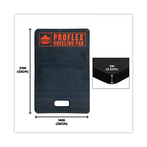 ergodyne ProFlex 380 Standard Foam Kneeling Pad, 1", Medium, Black (18380)