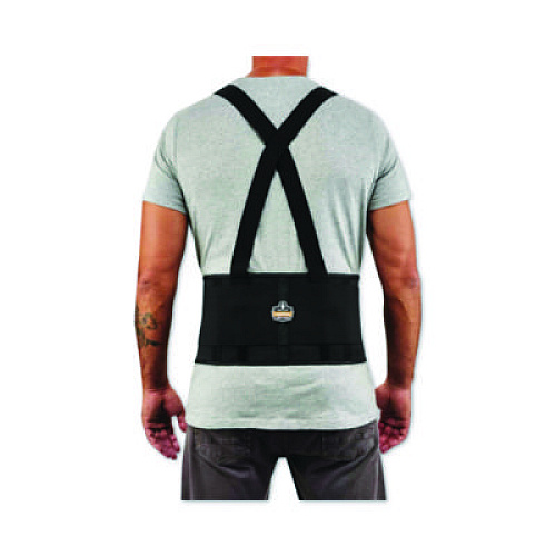 ergodyne ProFlex 1650 Economy Elastic Back Support Brace, X-Small, 20" to 25" Waist, Black (11091)