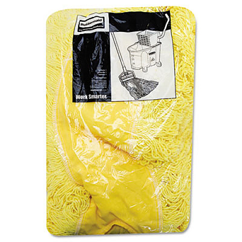 Rubbermaid Commercial Trapper Commercial Dust Mop, Looped-end Launderable, 5" x 36", Yellow (J15500YEL)