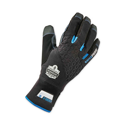 ergodyne ProFlex 818WP Thermal WP Gloves with Tena-Grip, EN388: 3423X, 9" Long, Small, Black, Pair (17382)