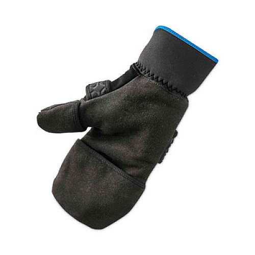 ergodyne ProFlex 816 Thermal Flip-Top Gloves, EN388: 3423X, 9" Long, XX-Large, Black, Pair (17346)