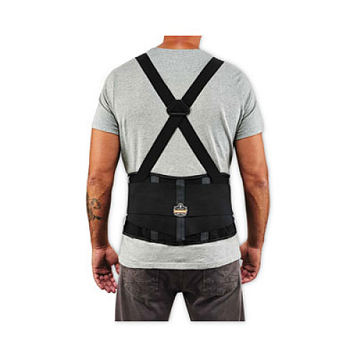 ergodyne ProFlex 2000SF High-Performance Spandex Back Support Brace, 4X-Large, 52" to 58" Waist, Black (11288)