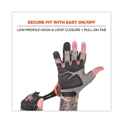 ergodyne ProFlex 720 Heavy-Duty Framing Gloves, 9" Long, XX-Large, Gray, Pair (17116)